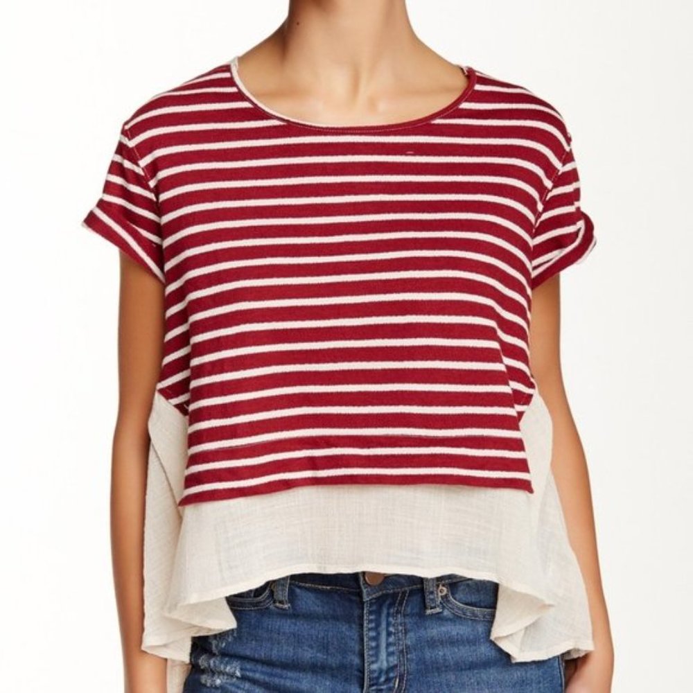 Free people French kiss striped top